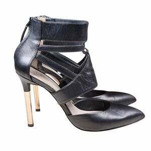 Pour La Victoire Zanie Women's Ankle Strap Heels Black Size US 8